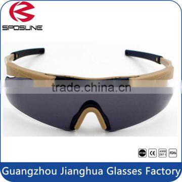 Super light disposable military safety eyewear custom TR90 frames tactical bulletproof shooting glasses