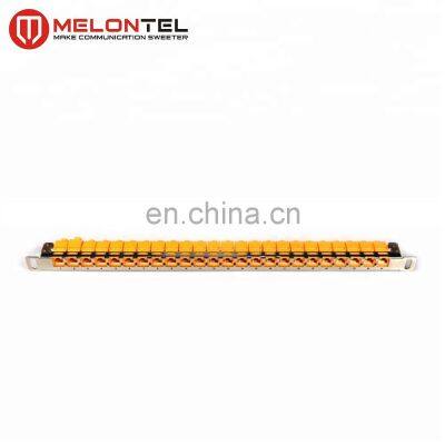 MT-4207 High Quality 19 Inch 0.5U 24 Port Stainless Steel Patch Panel With Cable Manager or Not