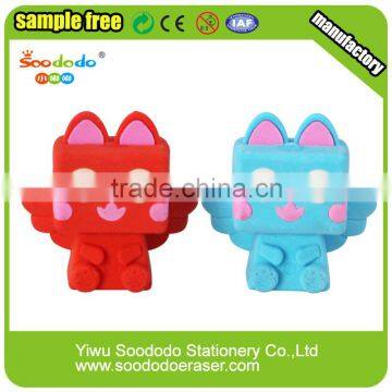 Custom animal shaped erasers,wholesale stationery