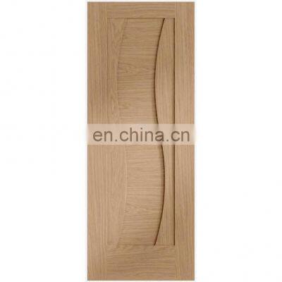 Interior walnut wood door panel simple design inside flush room door