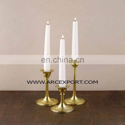 gold plated candle holder