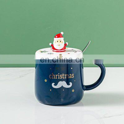 Affordable Creative Japanese Santa Luxury Christmas White Cup Ceramic Tea Cute Custom Coffee Mug photo-5