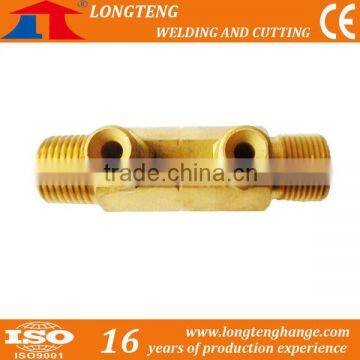 Cutting Machine Accessory with Short Pipe Tee Joint Copper Screw Pipeline for Brass Fitting