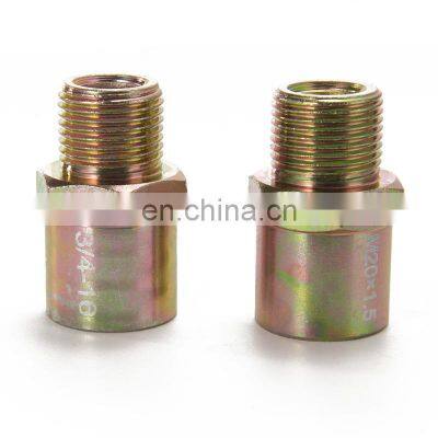 AOSU Aluminum AN10 Oil Cooler Turbo Oil Filter Sandwich Adapter With 3/4-16 UNF M20x1.5 Fitting