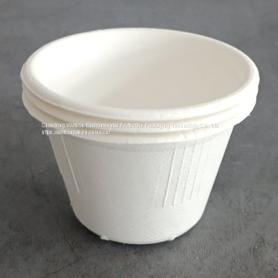 4 oz Compostable Biodegradable Envase Compostable Sugarcane Bagasse Disposable Portion Cup With Lid