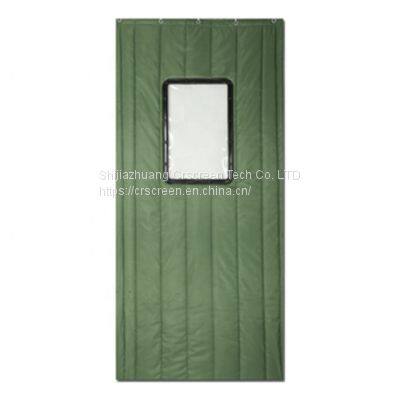 Customized Size Warm Insulated Windproof Keep Warm With Doors Magnetic Fabric Screen Cotton Door Curtain photo-2