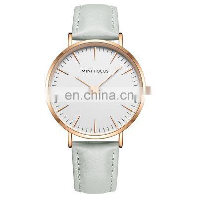 MINI FOCUS 0318L Women Quartz Watches Waterproof Girls Dress Brand Luxury Fashion Casual Ladies Watch Leather Strap Wristwatches photo-2