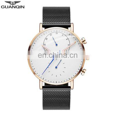 GUANQIN GS19101 Luxury Quartz Men Branded Wrist Watches Stainless Steel Nice Men Watch Custom OEM Logo photo-3