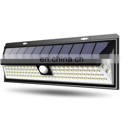 Outdoor Solar LED Wall Light IP65 Waterproof Security Lamp Wireless Dusk to Dawn PIR Sensor Switch Garden Street Lamps