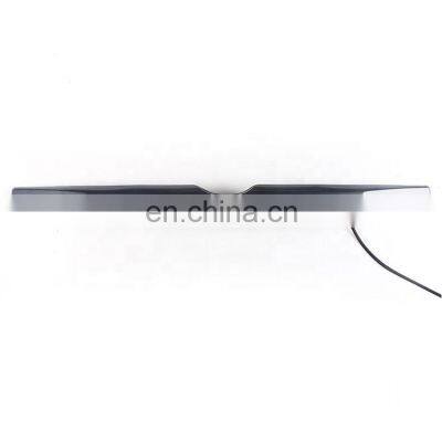 Car Exterior ABS Chrome Rear Trunk Lid Trim With Led For Prado 2014-2017