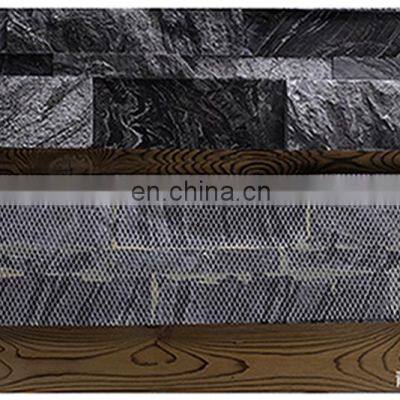 Philippine Exterior Ancient Granite Black Interior Marble Wall Stone Veneer Panels Black Tiles Design Decor Guangzhou