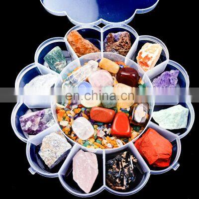 Novelty Gifts Tumbled Crystal Bead Gift Products Oem Minerales Natural Raw Precious Semi Crystals Healing Stones Box Sets photo-5