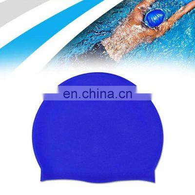 OEM Custom Logo Printed custom Seamless silicone swim cap for adult or children