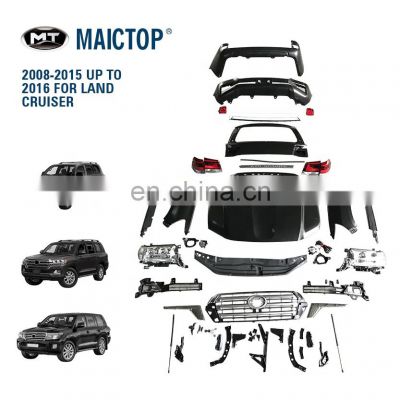 MAICTOP car accessories body kit for 2008-2015 upgrade 2016-2017 landcruiser full car upgrade kit good quality