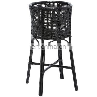 Hot Sale Natural New Design Rattan Plant Stand High Quality Unique Wicker Flower Pot Holder Basket Wholesale