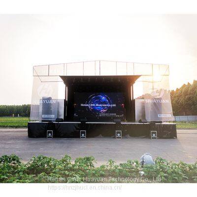 HUAYUAN T255-6 hydraulic outdoor Mobile stage truck for concert events