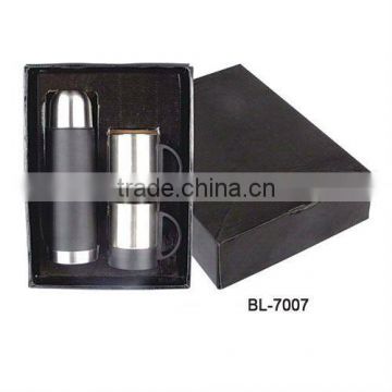 500ml vacuum flask and 2 pcs coffee cups, camping gift set BL-7007