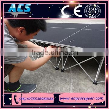 ACS Mobile Folding Stage, Aluminum Stage Platform, Modular Stage for sale