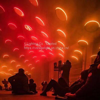  Three Winch One Mirror Disc Kinetic Light Dmx Winch Led Stage Light photo-3