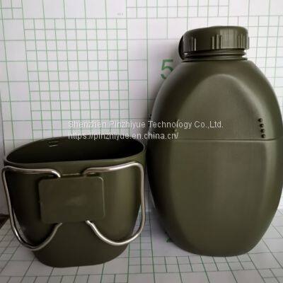 China Supplier Color Plastic Water Bottle Green Canteen for Sale photo-4