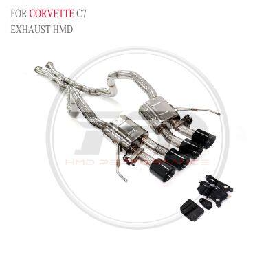 HMD Exhaust catback for Corvette C7/C8 Z06/C8 Z51 TIG manual welding Electronic valve Car Accessories Whatsapp+86 18946955156