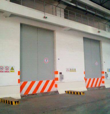 discharge door