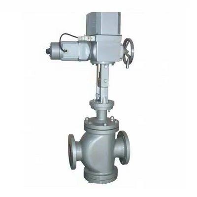 Электрический двухместный регулирующий клапан