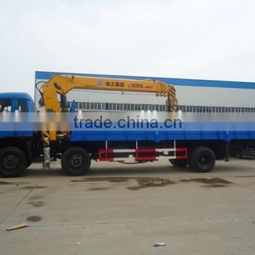 dongfeng truck mounted with 10 ton crane for sale