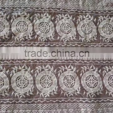 Wholesale Garment Accessory Glass Yarn Embroidery Cotton Lace Fabric photo-3