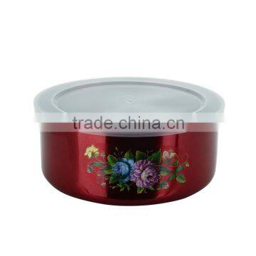 Factory Indan Kitcheware Colorful Stainless Steel Food Containers Set With Lid photo-5