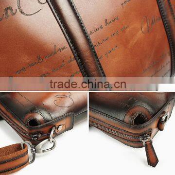 Minandio Guangzhou Factory Genuine Leather Office Bags for Men Business Man Bag Leather New Stylish Leather Briefcase for Sale photo-6
