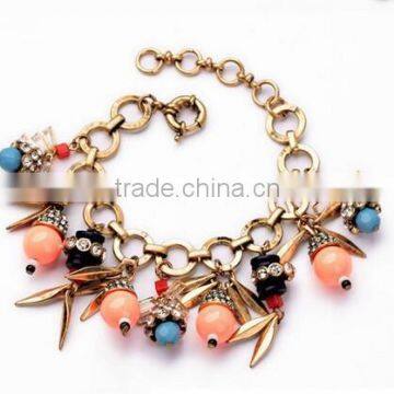 vintage punk bracelets female bangles bangle arm bracelet pulseiras femininas pulseras mujer red bohemian pearl beads