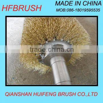 Spiral brass wire roller brush