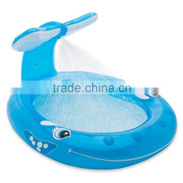 kid's interest inflatable whale spray pool