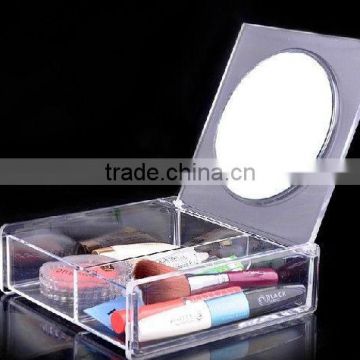 cosmetic acrylic case with mirror