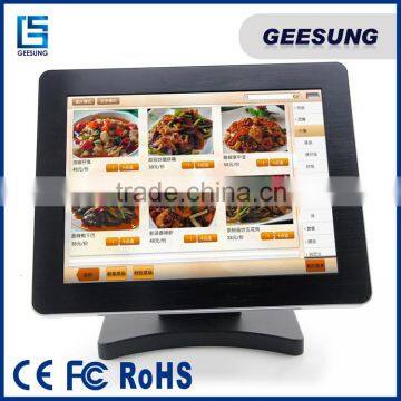 15 inch all in one pos machine with stable metal stand