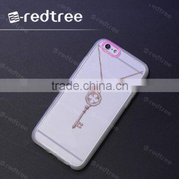 chain printing epoxy 3D tpu cellphone case for iphone 6 plus