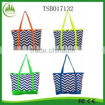 New product for 2015 fashion latest for women stripe tote bag