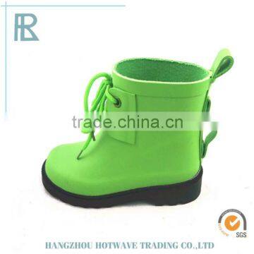 China Manufacturer Kids Cheap Green Rubber Rain Boots