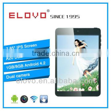 Hottest selling 7.85 inch tablet 7.85 inch Allwinner A20 tablet pc Dual Core Android Tablet with HD screen