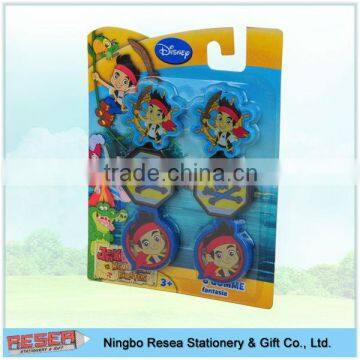 cartoon charactor eraser set