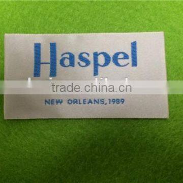 Garment labels and tags,100% polyester woven labels for clothing