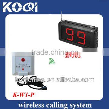 Wireless call system with pagers for restaurant equipment