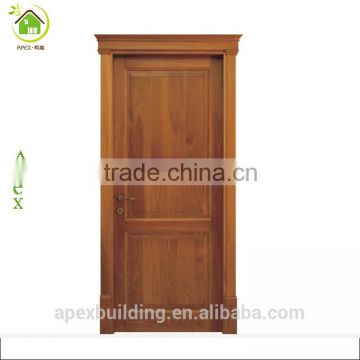 modern good quality interior hardwood flush hotel room door design oak slab bedroom wood doors