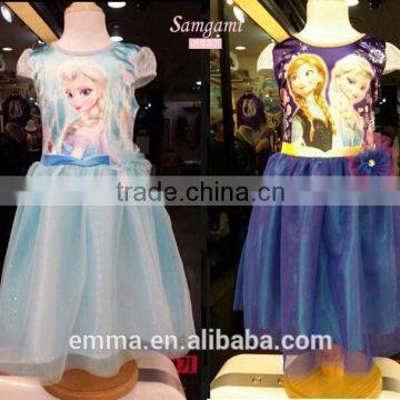 Hot sale elsa costume for kids elsa princess dress BC2100