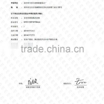 Formaldehyde Content Test