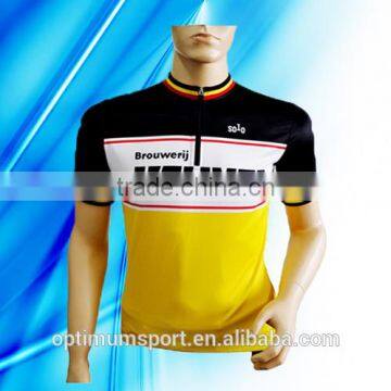 100% Polyester Man Cycling Jersey with Anti Bacterial