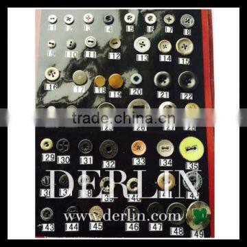 Antique Copper Collection Gold Side New Metal Plastic Button photo-2