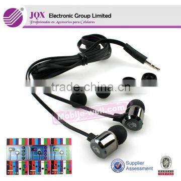 Fashion high quality metal mobile phone earphone mp3/mp4 earphones