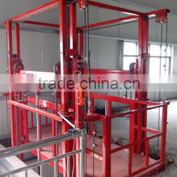 cargo elevator /guide rail lift / hydraulic warehouse cargo lift/ vertical cargo lift